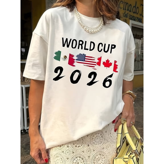 2026 World Cup Short Sleeve Men T-Shirt Casual Short Sleeve