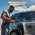 thumbnail image 3 of LOVEWE 300 Watt Cordless High Pressure Electric Car Wash - Equipped with 6-in-1 Nozzle, 1.3GPM Handheld Car Wash Gun, 3 of 5