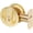 Satin Brass, variant on Stone Harbor Hardware Round Pocket Door Lock, Entry Function, 2-3/8" Backset, Satin Brass
