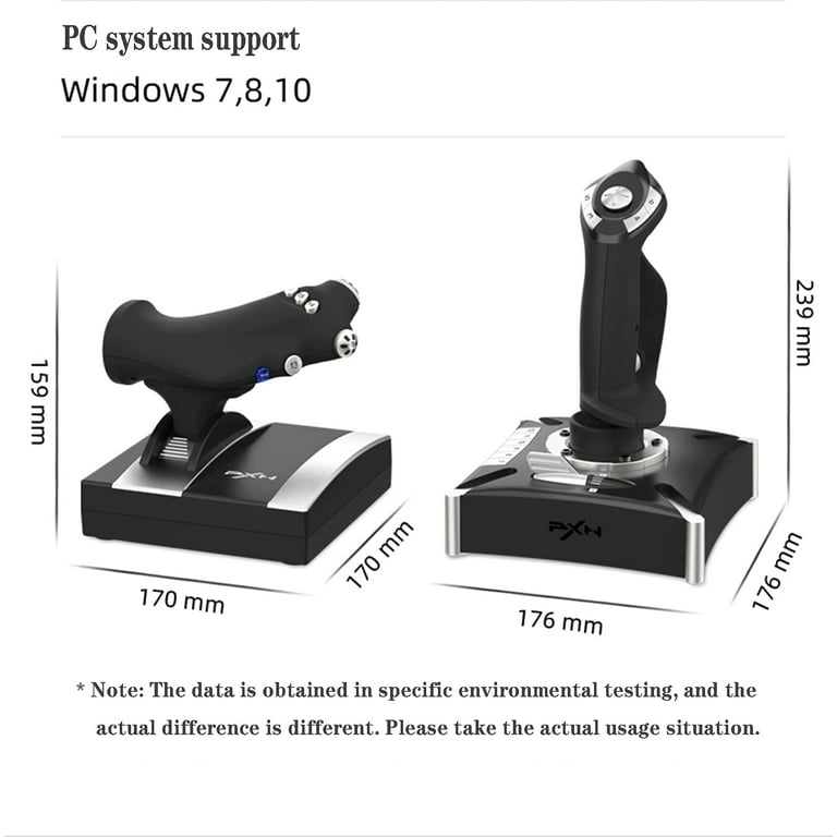 PXN-2119Pro Flight simulator controls PS4/PC flight simulator joystick with  Vibration Flight Simulator Stick for PS4/ Windows XP/VISTA/7/8/10（Do not