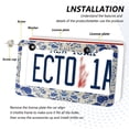 thumbnail image 3 of Aluminum License Plate Frame 2 Pack Car Exterior Accessory Car Tag Holder for Front Rear Plates Cars Decor Blue and White Batik Pattern, 3 of 7