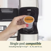 Cuisinart Coffee Center Grind and Brew Plus, Built-in Coffee Grinder, Coffeemaker and Single-Serve Brewer with 6oz, 8oz and 10oz Serving Size, Black/Silver, SS-GB1NAS