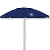 Caribbean Joe 7’ Navy Beach Umbrella, 84 Inch Arc Coverage, Vented Canopy, UV Protection