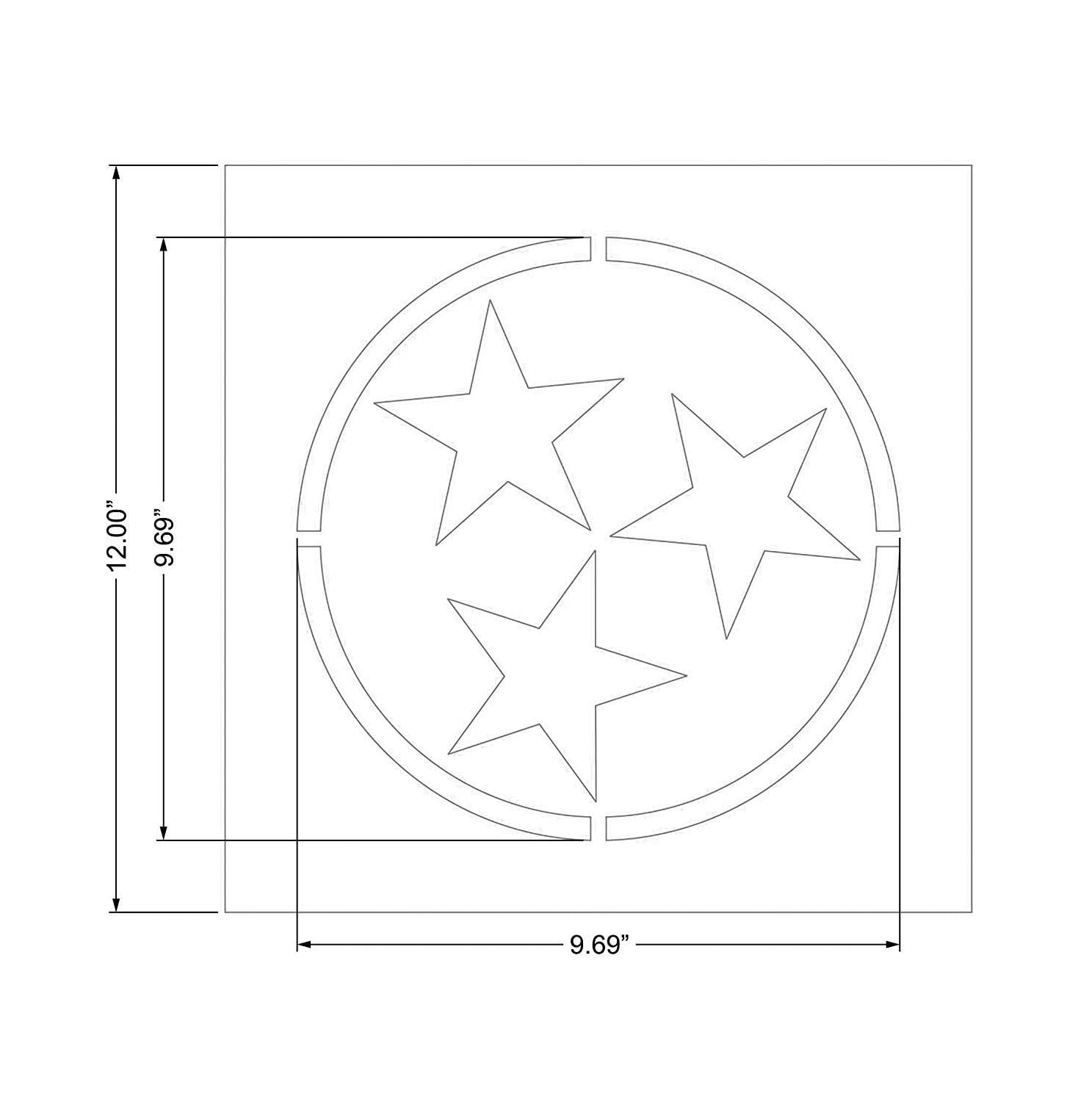 Star Stencil to Make Tennessee State Flag 12 x 12 Inches Overall - Walmart.com star-stencil-to-make-tennessee-state-flag-12-x-12-inches-overall-walmart-com