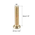 thumbnail image 2 of M6x30mm Furniture Screw Hex Socket Machine Screws Zinc Plated Fasteners Bolts Full Thread Carbon Steel 20 Pcs, 2 of 4