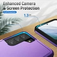 thumbnail image 4 of for Galaxy S21 FE 5G Case,Samsung S21 FE Case,with Screen Protector [Military Grade Drop Tested] Heavy-Duty Tough Rugged Shockproof Protective Case for Samsung Galaxy S21 FE 5G, Purple, 4 of 11