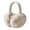 Khaki, variant on Winter Ear Muffs for Women Men Foldable Fleece Lined Windproof Thermal Earmuffs Cold Weather Ear Warmers for Outdoor Sports Faux Rabbit Fur Adjustable Headband