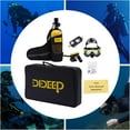 thumbnail image 6 of Mini Scuba Set,0.5L Scuba Diving Tank with Pump,4500 PSI Underwater Breathing Diving Tank Kit,Diving Snorkeling Ox-ygen Tank Breath Pump Equipment for Underwater Exploration, 6 of 16