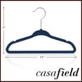 thumbnail image 5 of Casafield 50 Velvet Baby Hangers for Infant & Toddler Clothes, 11" - Royal Blue, 5 of 7