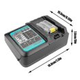 thumbnail image 2 of Cargador de Batería YONGSHENG Compatible Makita 14.4v 18V Enchufe Europeo 3A 1A, 2 of 5
