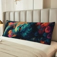 thumbnail image 5 of Naloa Colorful Flower Goat Super Soft 20x60 Body Pillow Case,Long Side Hidden Zipper（PILLOWS ARE NOT INCLUDED）, 5 of 6