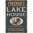 thumbnail image 1 of FREEMAN'S Lake House Blue Cabin Home Decor 8 x 12 High Gloss Metal 208120038140, 1 of 1