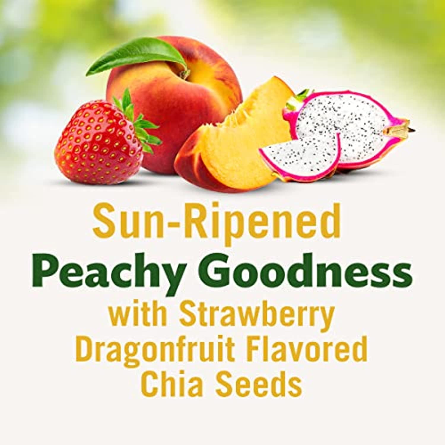 Del Monte Fruit And Chia Fruit Cup Snacks, Peaches In Strawberry Dragon Fruit, 12 Pack, 7 Oz