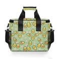 thumbnail image 7 of FORMRS Insulated Cooler Bag 24 Cans Capacity Soft Leakproof Lunch Box with Side Pockets, Green Avocado Pattern, 7 of 7