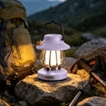 thumbnail image 6 of Portable USB-C Rechargeable Hanging Camping Lantern Outdoor Emergency Light Bedroom Ambient Night Light Home Decor Lamp, 6 of 6