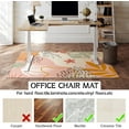 thumbnail image 4 of Office Chair Mat for Hardwood & Tile Floor 36"x48",Pink Boho Cute Aesthetic Abstract Tropical Leaves Computer Rolling Chair Mat, 4 of 13