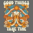 thumbnail image 2 of Junior's Lost Gods Good Things Take Time  Graphic Tee Charcoal Medium, 2 of 3