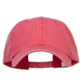 thumbnail image 5 of Big Size Washed Pigment Dyed Cap - Red XL-3XL, 5 of 5