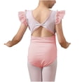 thumbnail image 3 of RXIRUCGD 2025 Vêtements d'Été pour Enfants Combinaison de Danse à Manches Courtes et Col Rond en Maille pour Filles, 3 of 3