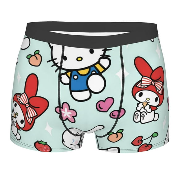 Saiise Sanrio Cj Men's Underwear Boxer Briefs Cotton Trunks Short Leg Underwear (S-XXL)
