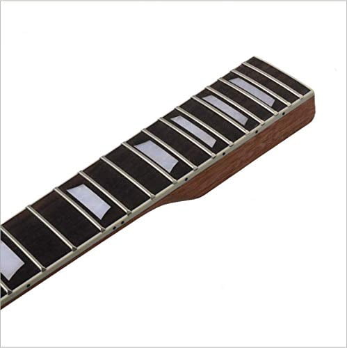 Electric Guitar Neck DIY For Guitars Parts Replacement 22 Fret Mahogany Neck Rosewood Fretboard White Trapezoid Dots Inlay