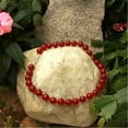 thumbnail image 1 of 18 in. 14mm Round Dyed Red Jade Necklace, 1 of 1