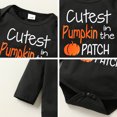 thumbnail image 5 of Infant Baby Girl First Halloween Outfit Toddler Girls Thanksgiving Cute Pumpkin Clothes Set for 9-12 Months, 5 of 7