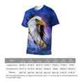 thumbnail image 6 of LAOLIUSN Funny USA Bald Eagle T-Shirt American Flag Style Graphic Tee Shirt，S-4XL, 6 of 7