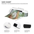 thumbnail image 3 of Fuzoiu Watercolor African Animals Wildlife Print Adult Sunscreen Visor Cap,Adjustable Summer Cap for Men Women,Unisex Running Outdoor Beach Hat, 3 of 7