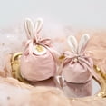 thumbnail image 3 of NIBOLOG Storage Holder Bunny Ears Design Decorative Velvet Bag Easter Gift Bag For Easter, 3 of 7