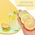 thumbnail image 6 of 10 Pcs Fake Lemon Slices, 1.6 Inch Simulation Lemon Slice Artificial Fruit Decor for Home Party Fruit Props, Green, 6 of 7