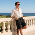 thumbnail image 6 of GINGTTO Men's Casual Golf Shorts, Lightweight Quick Dry Stretch Shorts With Pockets, For Summer Outdoor Business Daily Wear, 6 of 8