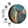 thumbnail image 4 of Vsdgher Starry Sky Cloud Wolf for Spare Tire Cover, Tire Wheel Protector Wheel Cover Fit for Truck,Trailer,RV,SUV,Camper and Most Vehicle-14 inch, 4 of 6