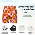 thumbnail image 3 of Naloa golf Print Men Swim Trunks with Compression Liner ,Board Shorts,Men's Swim Shorts with Drawstring and Elastic Waistband-XX-Large, 3 of 6
