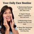thumbnail image 3 of Vibriance Premium Skincare Bundle | Super C All-in-One Serum, Face Cleanser, Moisturizing Cream, Sheer Zinc Sunscreen SPF 50, Age Defying Body Creme - Heal, Hydrate, Protect, Rejuvenate, 3 of 5