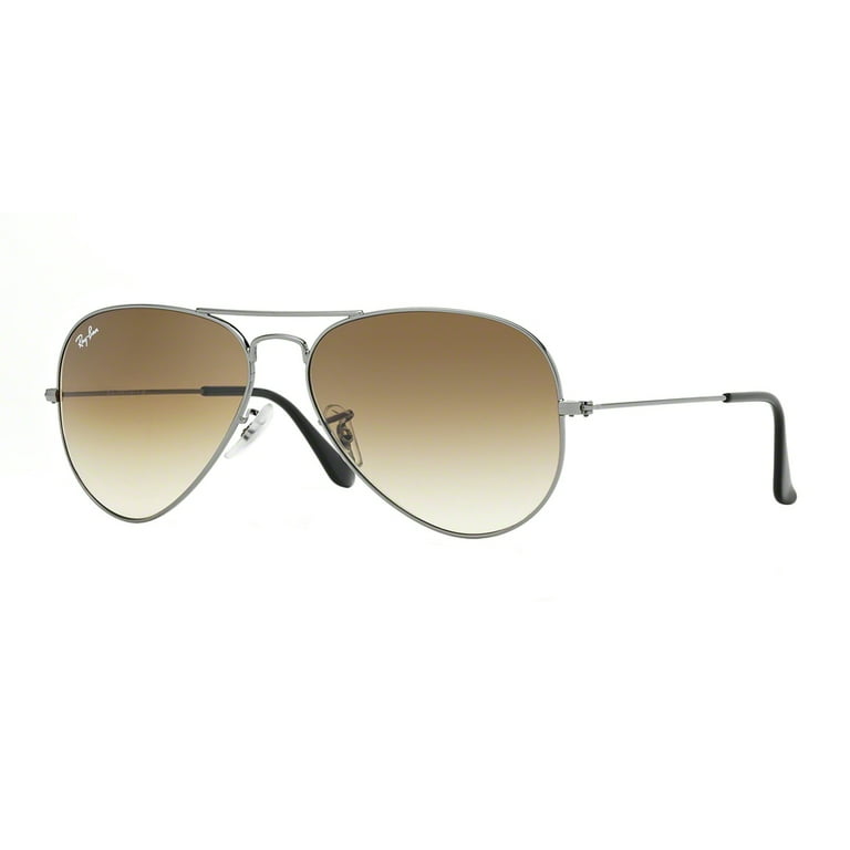 Vooraf Identiteit Orkaan Ray-Ban RB3025 Aviator Large Metal Sunglasses - Size - 62 (Crystal Brown  Gradient) - Walmart.com