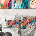 thumbnail image 3 of Designart "Abstract Wilderness In Hues I" Abstract Printed Throw Pillow, 3 of 5