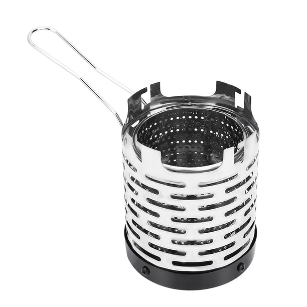 Mini Portátil Plegable Para Exteriores, Cubierta De Estufa De Gas Con Calefacción De Metal, Accesorio Para Acampar Y Senderismo