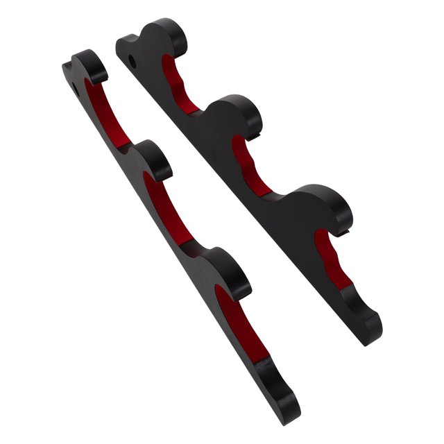 GOOHOCHY Soporte para bate de béisbol (1 par): Soporte horizontal de pared de 3 capas con clavos para bate de béisbol - Expositor de pared para almacenamiento y organización