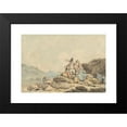 thumbnail image 2 of Francis Wheatley 18x14 Black Modern Framed Museum Art Print Titled - Soldiers and Country Women, 2 of 5