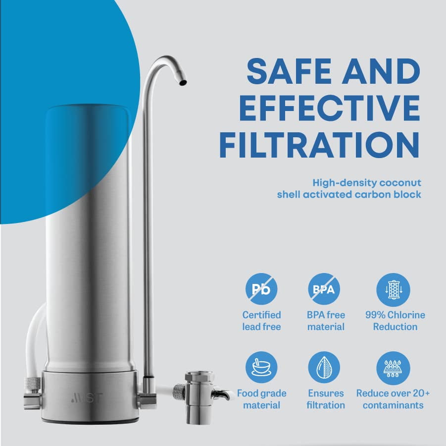 Mist MFC093 Countertop Water Filter Replacement for Mist Countertop Filtration System, Compatible with MFS093, 8000 Gallon Capacity