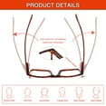 thumbnail image 6 of VIDEBLA 6 Pack Blue Light Blocking Reading Glasses for Women and Men Spring Hinge Readers, 6 of 8