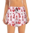 thumbnail image 4 of Lsque Valentine Gnomes Printed Women's Running Shorts with Liner Pockets,Elastic Quick Dry Workout Athletic Gym Yoga Shorts,Womens High Waist Shorts-Medium, 4 of 9