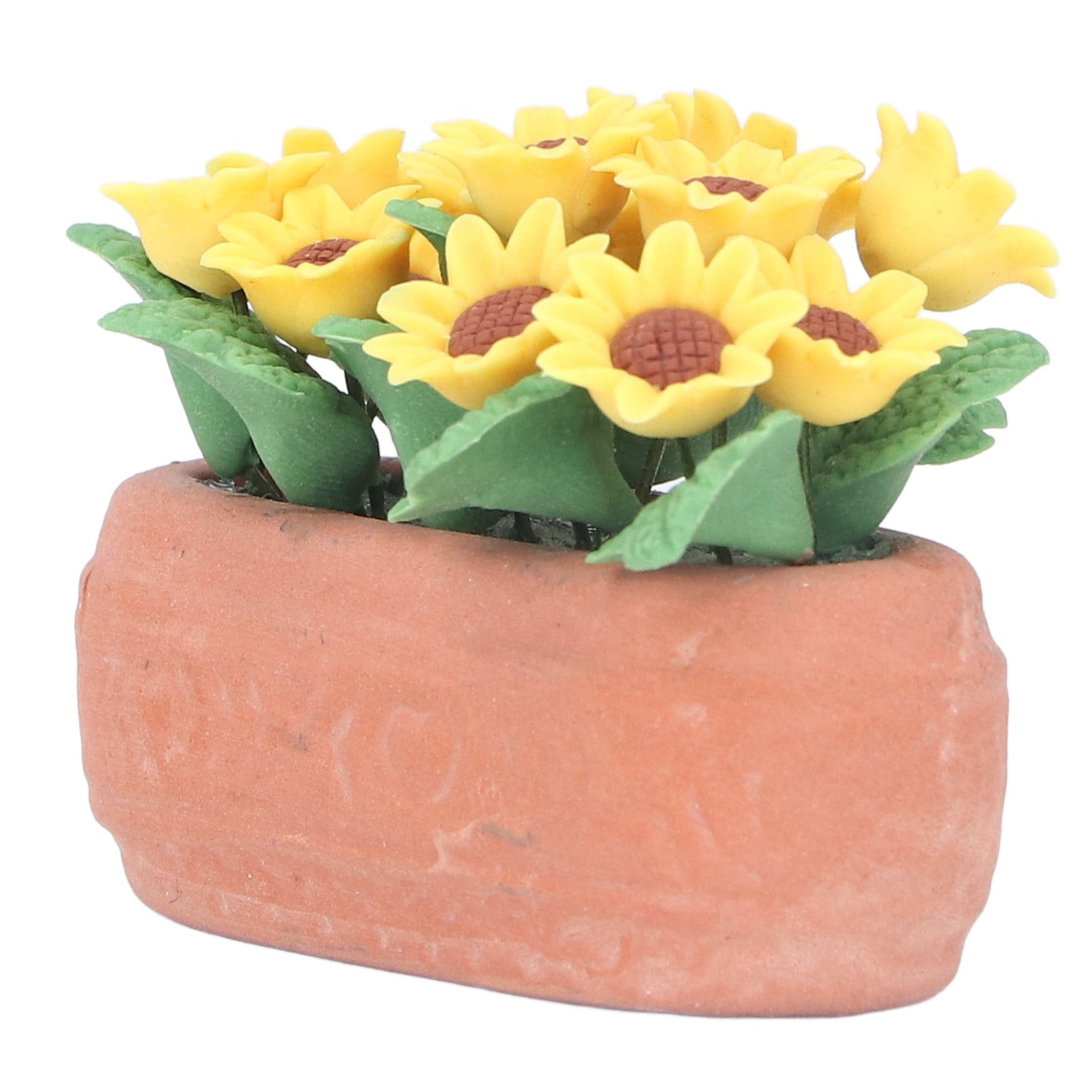 1:12 Scale Orange   Rose In A Pot Dolls house Miniatures Flowers Garden 