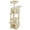 Beige, variant on PAWZ Road 72 inch Large Cat Tree Tower with Sisal Scratching Posts and 2 Condos for Indoor Cats Gray