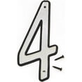 thumbnail image 1 of Hy-Ko Products 30604 Die Cut Number House 4, Reflective Plastic Pack Of 10, 1 of 2