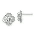 thumbnail image 1 of 10k White Gold Cubic Zirconia Cz Stud Earrings, 1 of 6