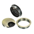 thumbnail image 3 of Cable Hole Cover, 2-1/8 Inch Zinc Alloy Desk Grommet for Wire Organizer, 4 Pcs (Bronze Tone), 3 of 4
