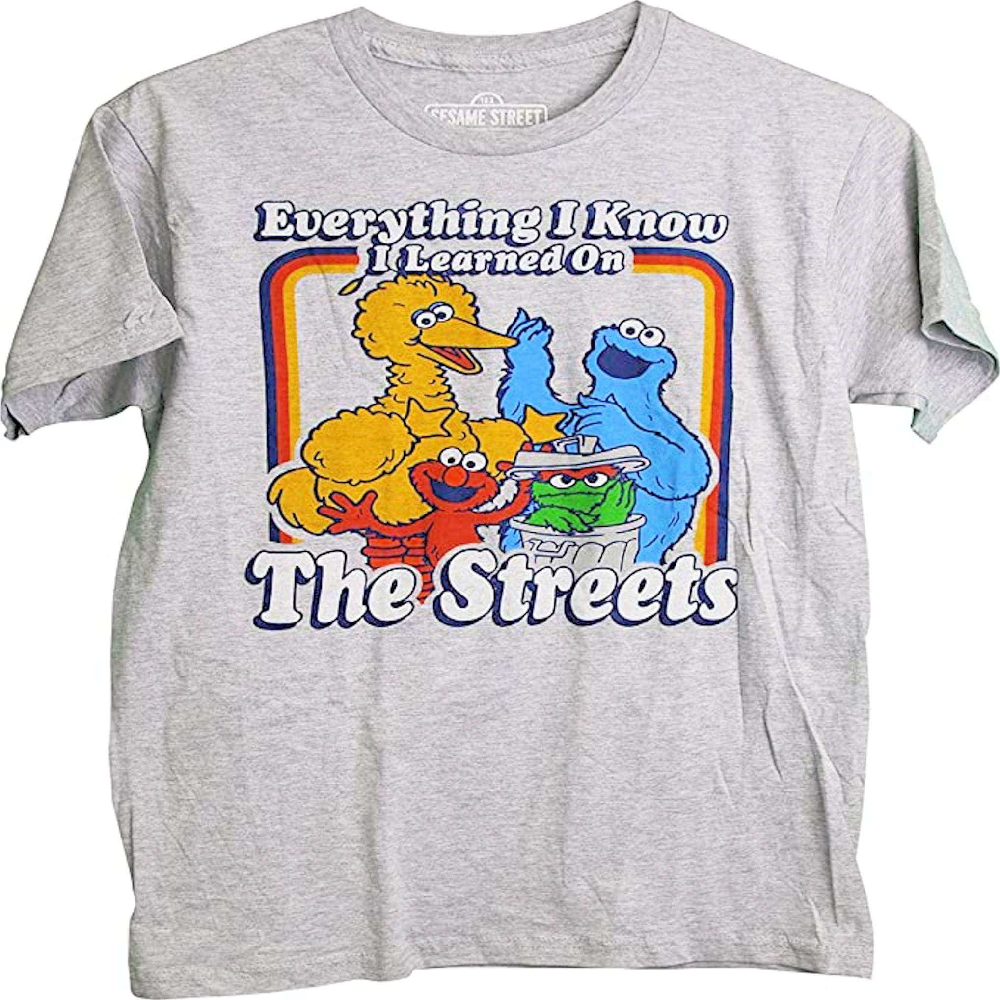 Sesame Street Men's Everything I Know Hang Short Sleeve Tee