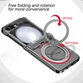 thumbnail image 2 of for Samsung Galaxy Z Flip 7 FE/Z Flip 6 Case Magnetic with Hinge Protection &Kickstand [Compatible with MagSafe],Magnetic Ring Stand Slim Phone Case Cover,Clear, 2 of 13